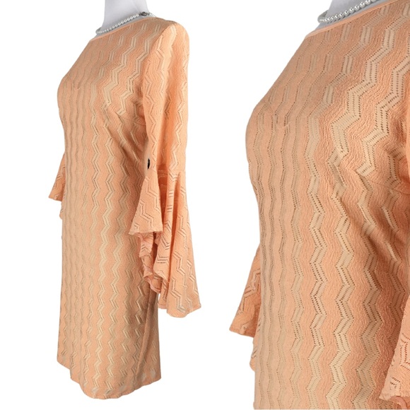 VF SHOW Elegant Bell Sleeve Cocktail Party Bodycon Pencil Sheath Dress X-Large - Picture 3 of 15